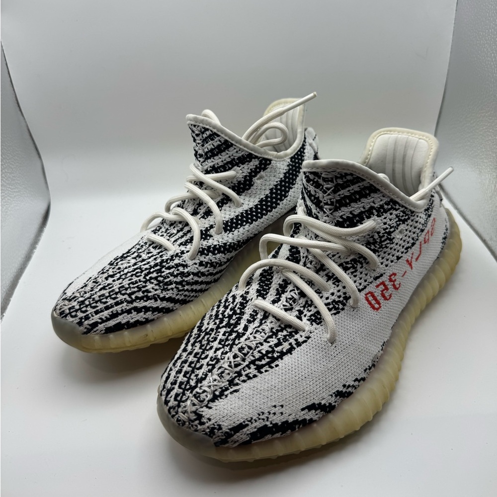 Adidas Kids Yeezy Boost 350 V2 Black White Sneakers